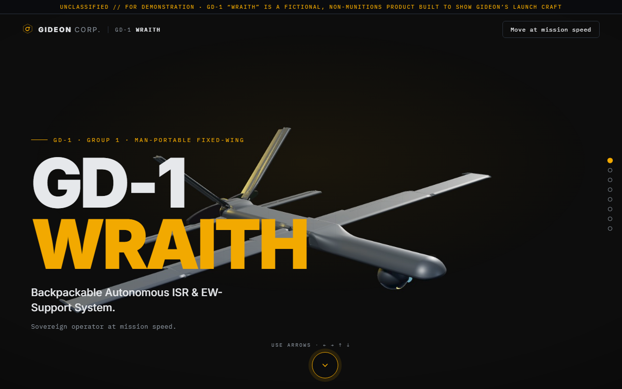 GD-1 WRAITH autonomous VTOL system